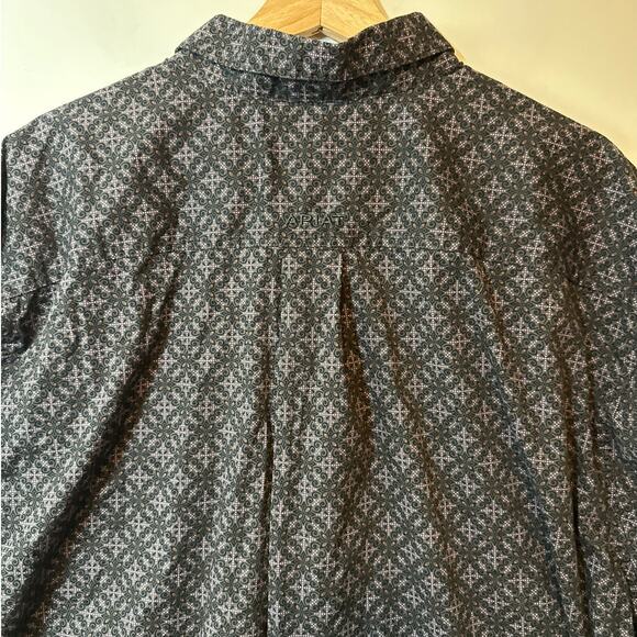 Ariat Men's Wyatt Stretch Classic Fit Long Sleeve Button-Down Western Shirt XXL - Picture 9 of 14